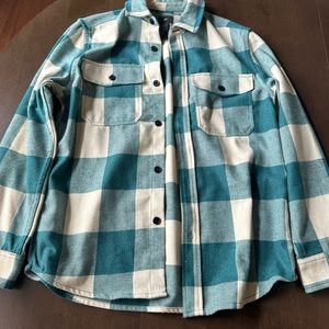Turquoise Shirt jacket
